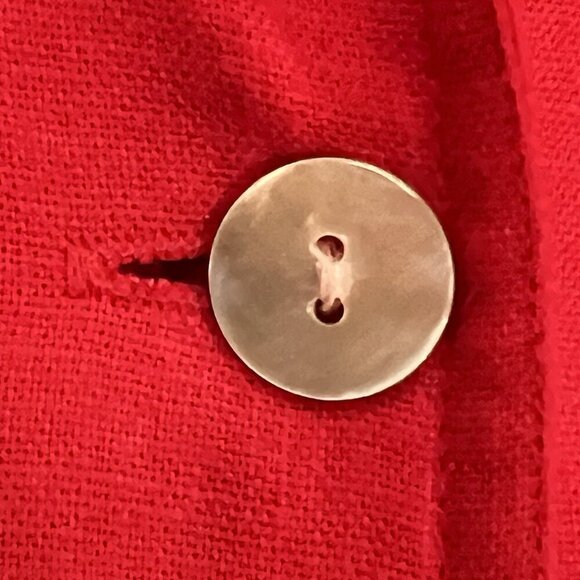 Stonebridge Vtg Linen Rayon Set Top Plus Size 1X Pants XL Red Nautical Travel - Picture 5 of 16